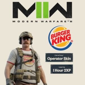 Call of Duty®: Modern Warfare® II - Burger King Operator Skin + 1 Hour 2XP (DLC) www.callofduty.com Key GLOBAL